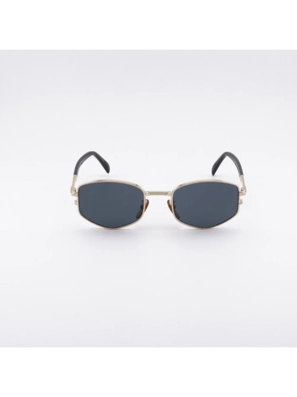 David Beckham DB 1129/S 0RHL IR Sunglasses Gold Geometric Frame, Grey Lenses